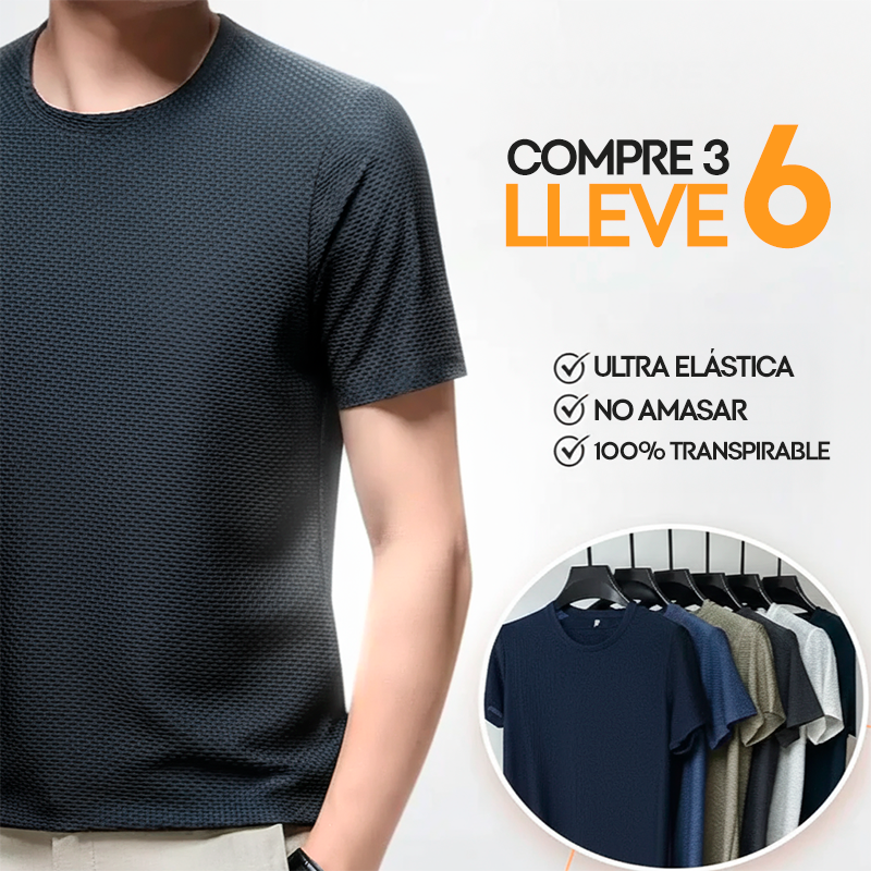 Kit de 6 Camisas Respiráveis Premium -  Frescura, Comodidad y Estilo — COMPRA 3 Y LLÉVATE 6 HOY